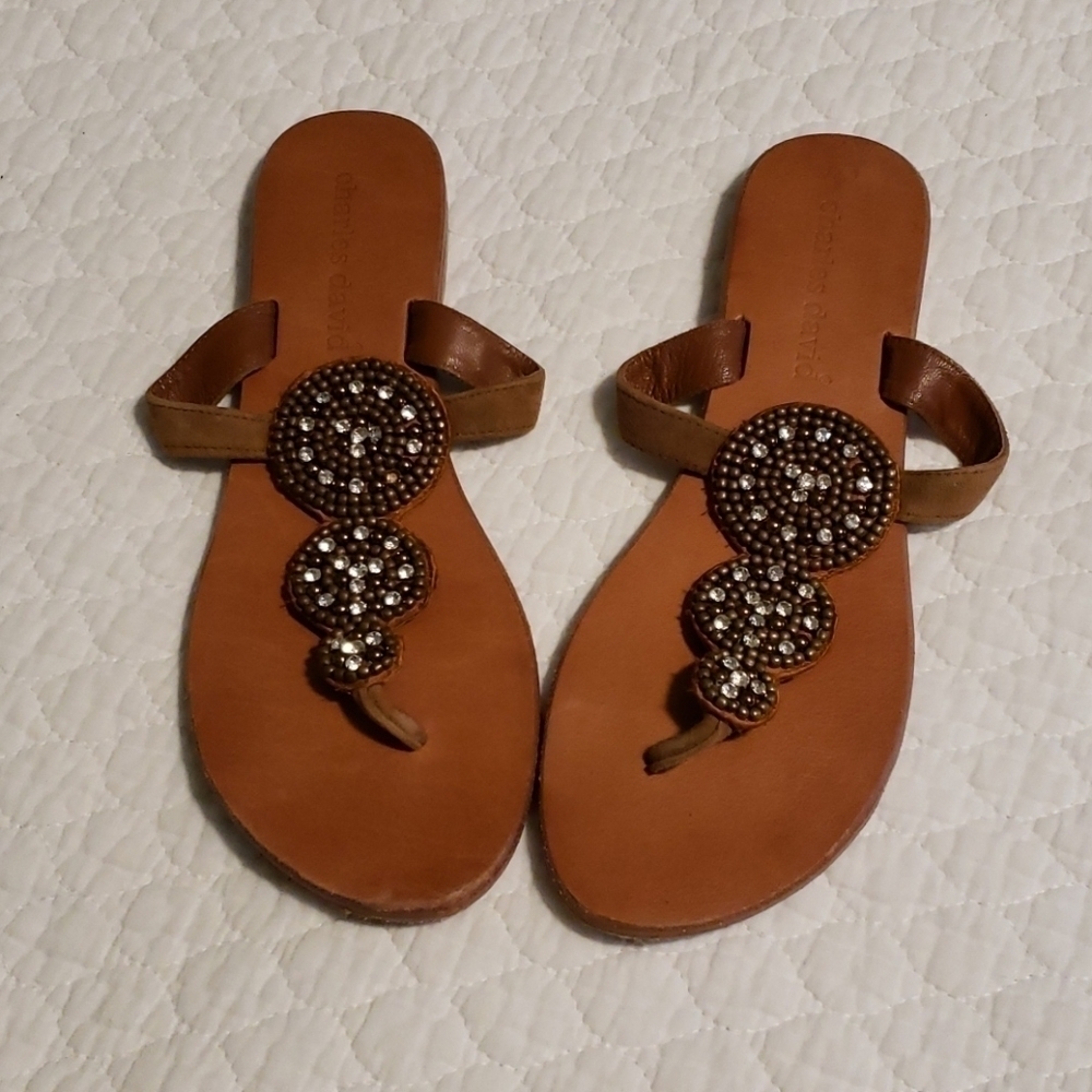 Charles David Thong Sandals size 9